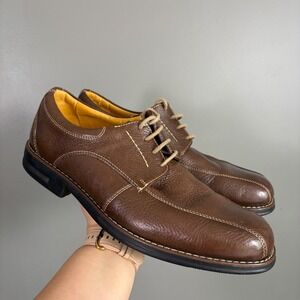 Sandro Moscoloni Brown Leather‎ Oxford Shoes Mens 10 US Brazil Business Casual